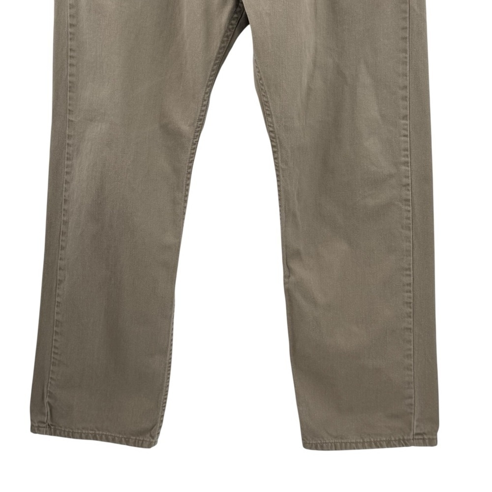 Levi's 505 Jeans Straight Leg 100% Cotton TAN Beige Denim | 38 x 30 36" Waist - Picture 5 of 11
